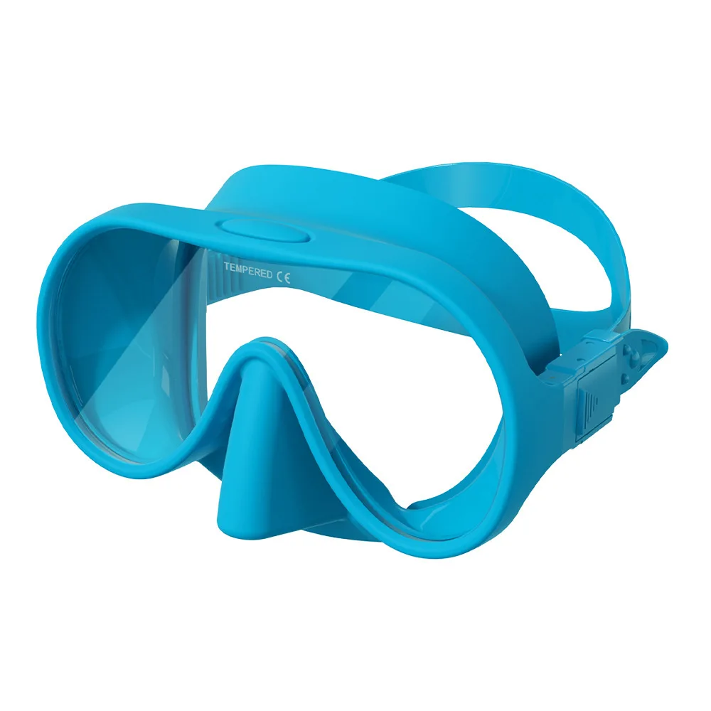 2024 New Arrival CE Certified Silicone Dry Snorkel Mask and Set Single Tempered Glass Diving Gear Equipment Diving masked set