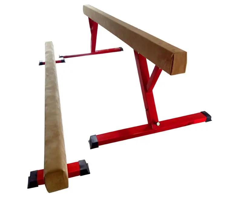 Adjustable Balance Beam Gymnastics Exercise Training Equipment Gym with Legs Suede Balance Beam High and Low Floor Gym Training
