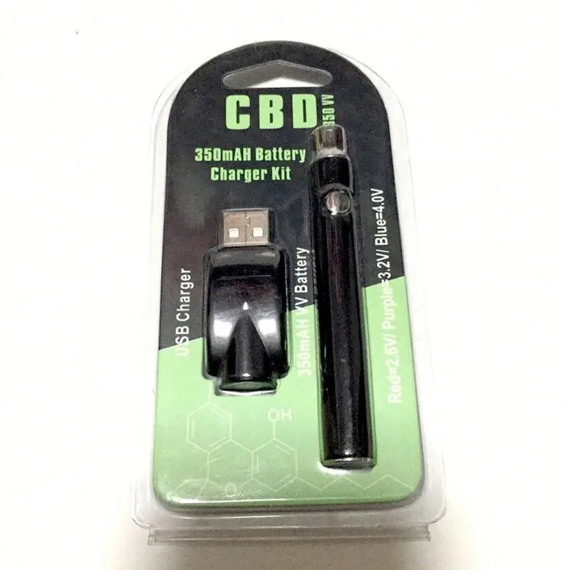 
510 Thread Vaper Battery 350 mAh Preheat VV Variable Voltage Electric Cigarettes Preheating Vape Pen Batteries 