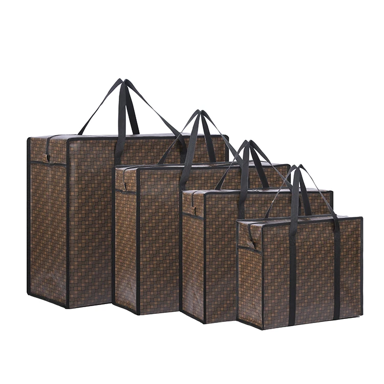 Heavy Duty Large Moving Non Woven Bag Factory Customized Design Recycle Grocery Laminated Non Woven Bags