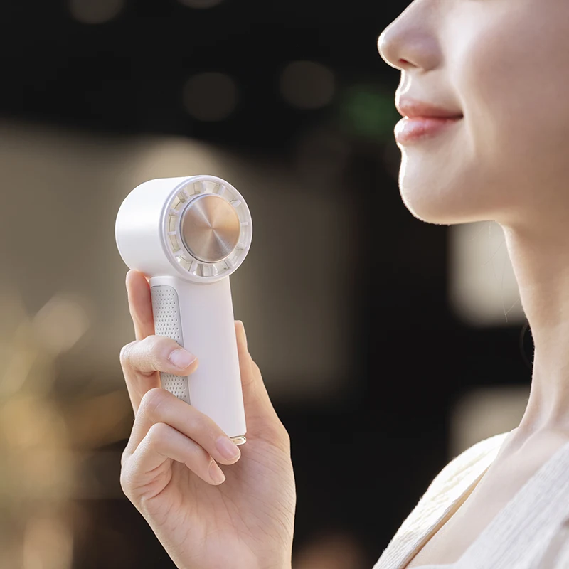 Strong wind cold compress Handheld refrigeration fan Desktop turbine Outdoor small convenient fashion quiet small fan