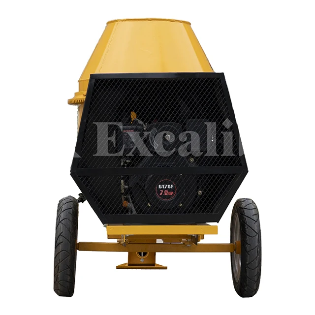 CE Approved Mini Electric Portable Cement Concrete Mixer with Two Wheels
