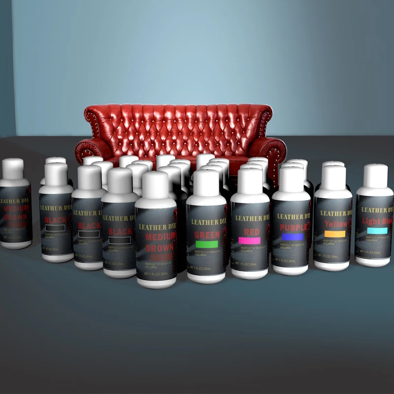 Перманентная кожаная краска на спиртовой основе, цветная краска для кожи, не выцветает, 30 мл, 24 цвета, кожаная промышленная бумага, пластиковая краска для воды