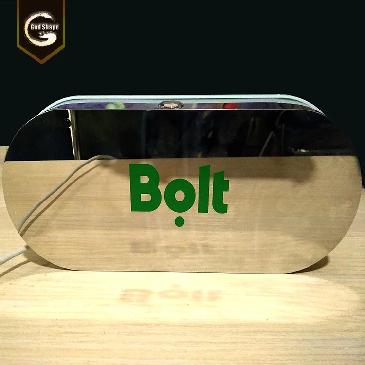 Custom signage maker logo sign lightbox light up signage usb taxi car light box