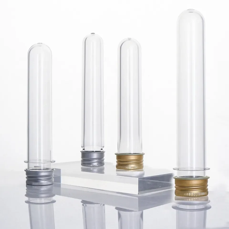Clear Color Borosilicate Class A 100ml  Glass Test Tube Glass Test Tubes With Cork Stoppers