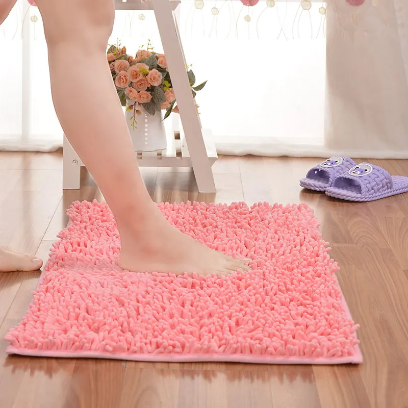 Hot Selling Anti-slip Floor Chenille Bathroom Rugs Mat