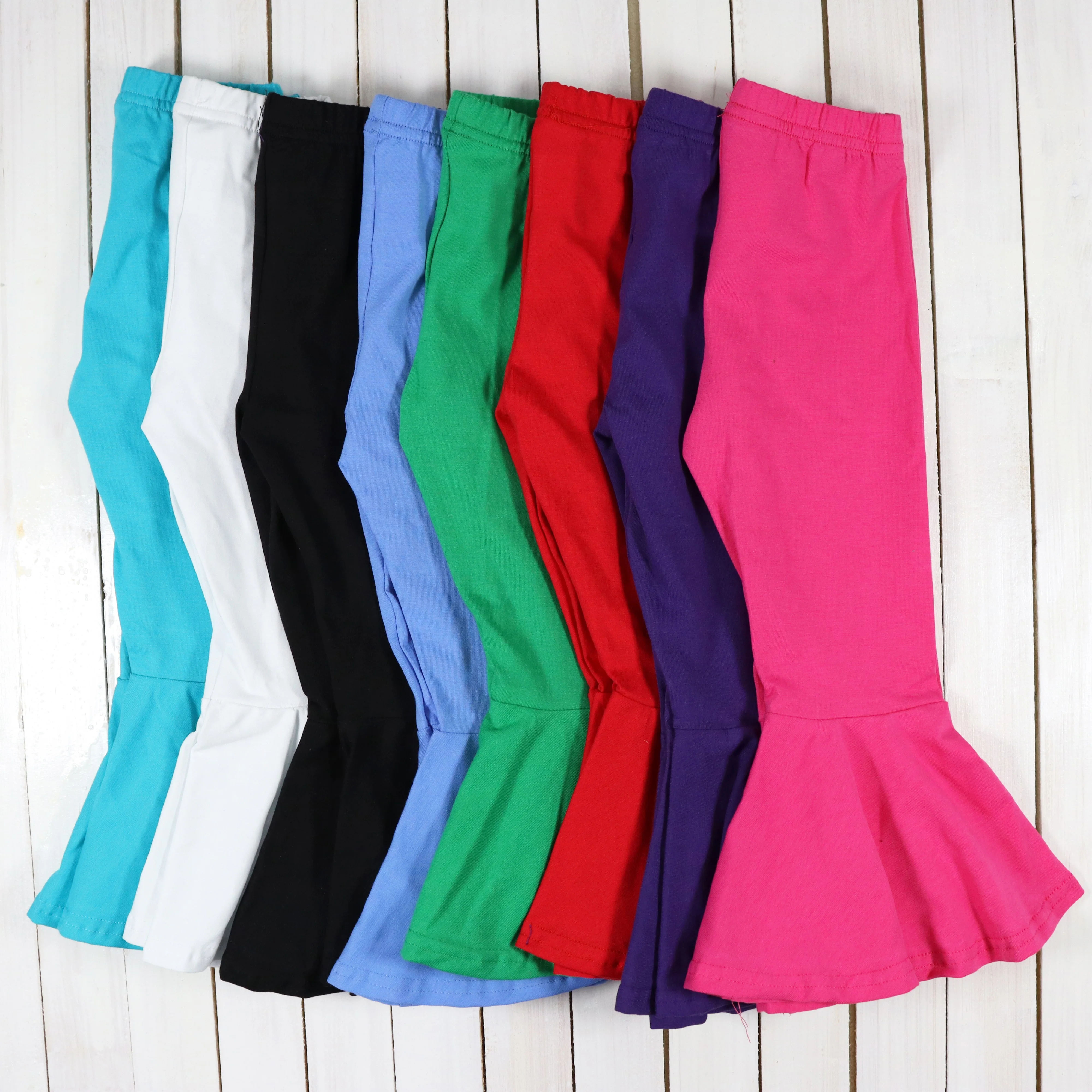 Christmas children clothes cute girls icing leggings boutique baby triple ruffle pants