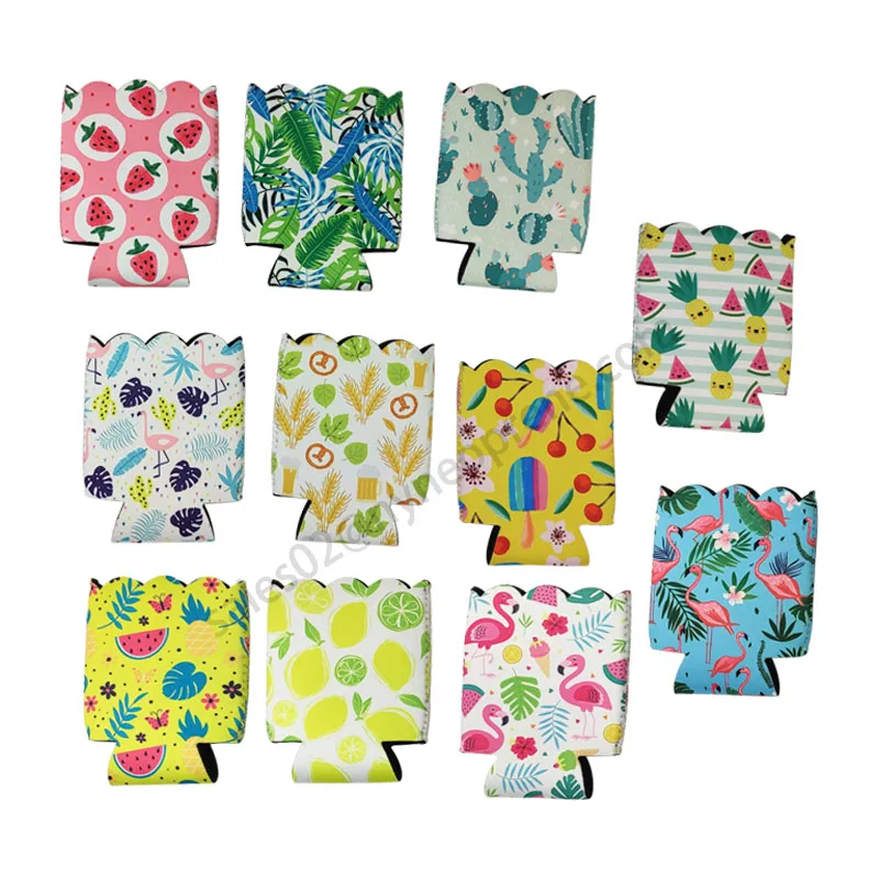 Wholesale Custom Printing Logo 12oz Tube Holder Neoprene Iced Can Cooler