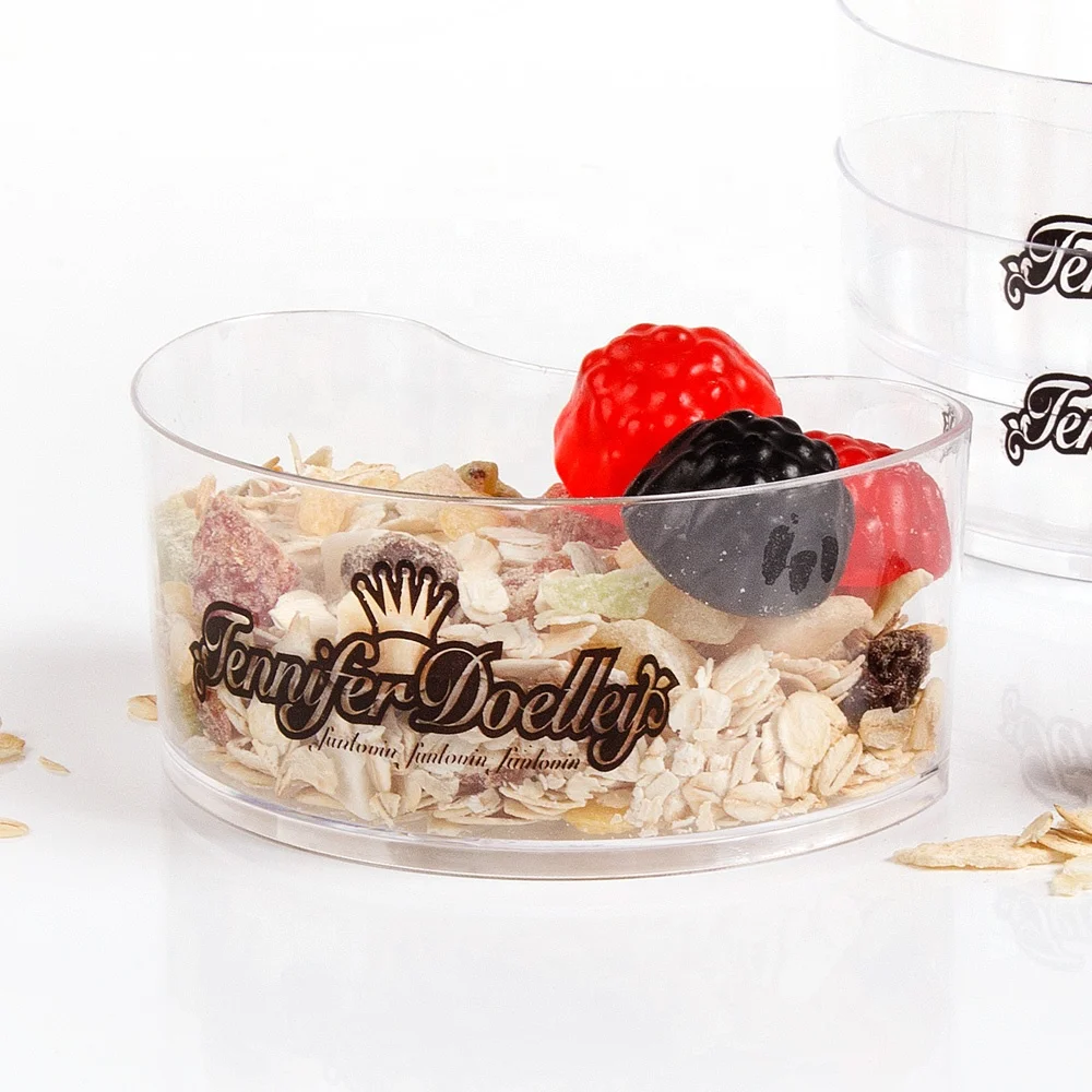 New fashion plastic cute 125ml clear mini cup cake container from guangdong