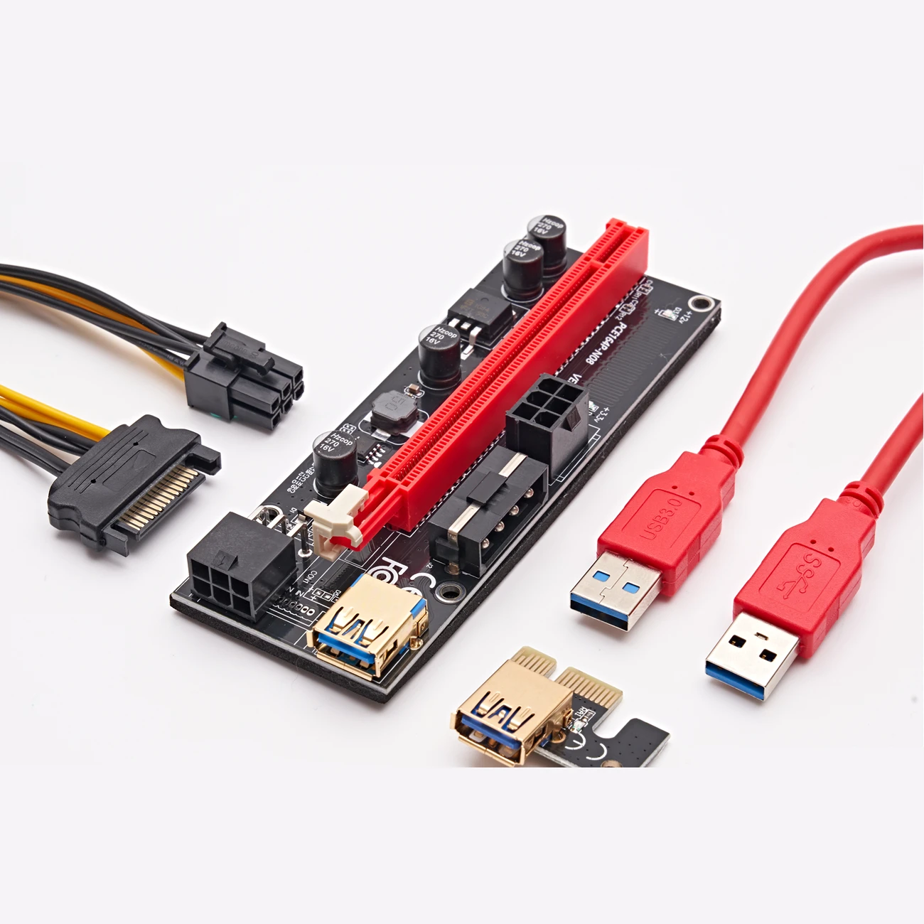 009S Райзер ver009s pci molex pci-e x16 pcie коннектор GPU адаптер карта