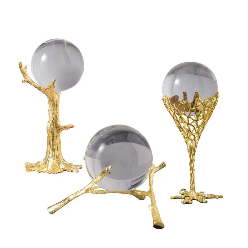 Table Living Room Gold Deer Accessories Other Luxury Home Decor Crystal Ball Decoration For Home Home Decor Interior Modern