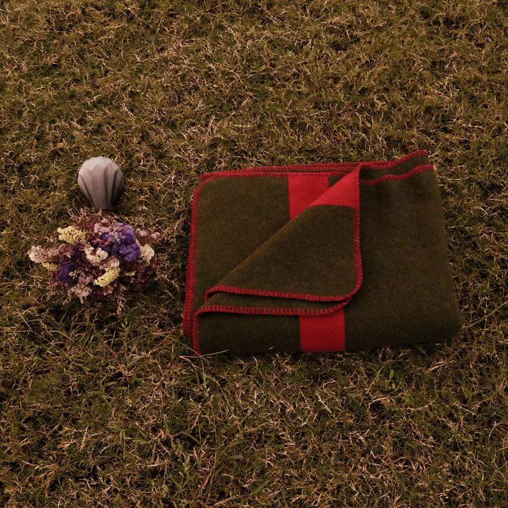 High quality outdoor warm fleece blanket for camping wool picnic cashmere blankets
