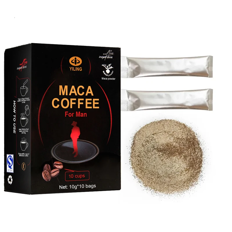 Yiling OEM Maca Man Power Energy Instant Coffee Custom moca x power coffee for men