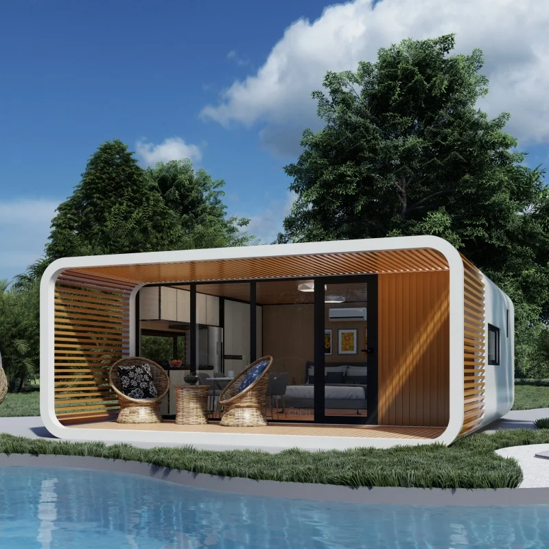 Extendable Luxury Modern Design Recreational Prefabricated Mobile House Prefab Apple Tiny House