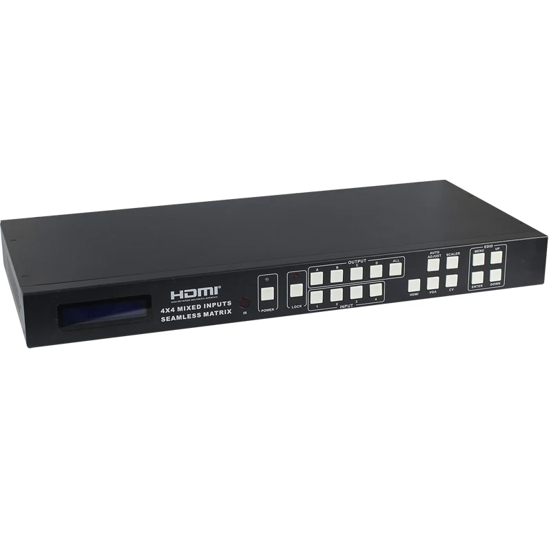 4x4 Video Processing HDMI/VGA/AV Mixed inputs 4x4 matrix switcher