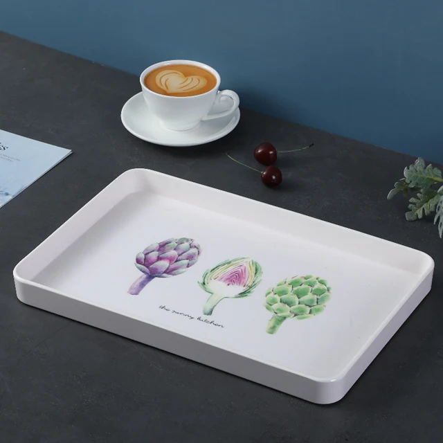 melamine plastic serving tray