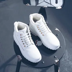 Autumn Winter High-Top Fashion Trend Couples Martin Boots Black Camouflage Men Women Plus Size Casual Shoes