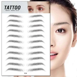 Wholesale fashion women temporary waterproof 6D eyebrow tattoo stickers