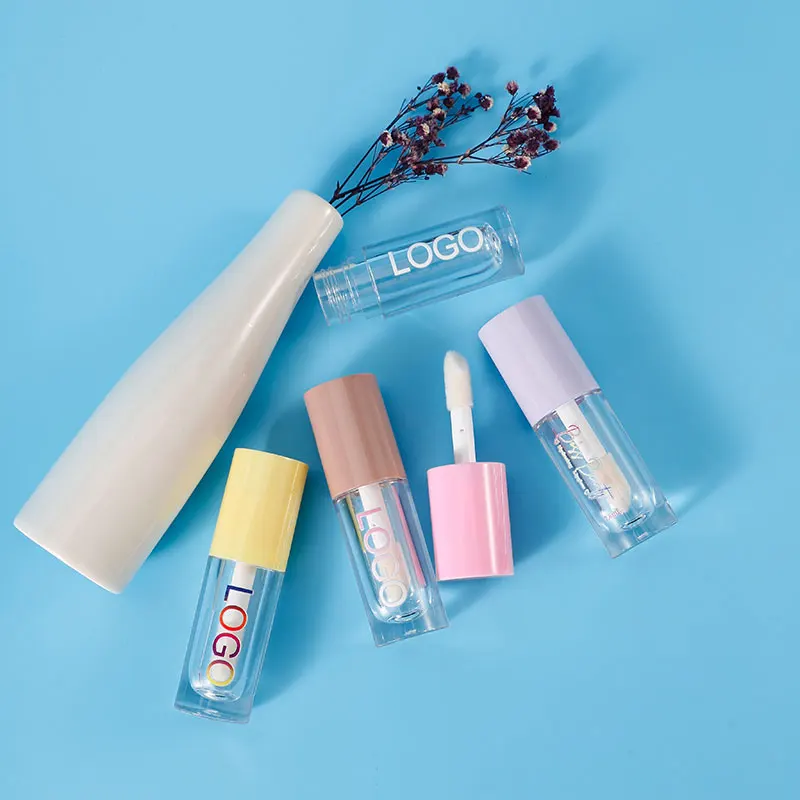 
logo printed lip gloss tubes uv printing , reusable lip gloss tube packaging empty lipgloss tube 