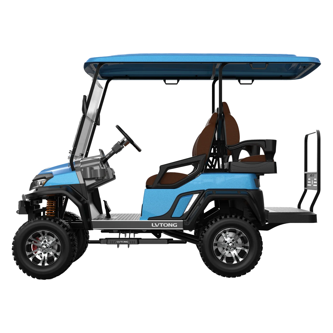 Electric 4-Seater Golf Cart 4kw Motor 48v Battery CE Certified