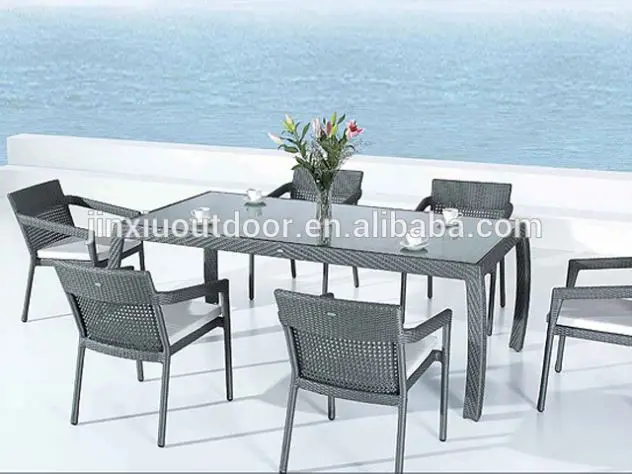 Outdoot patio chairs and rattan tables JX-2109