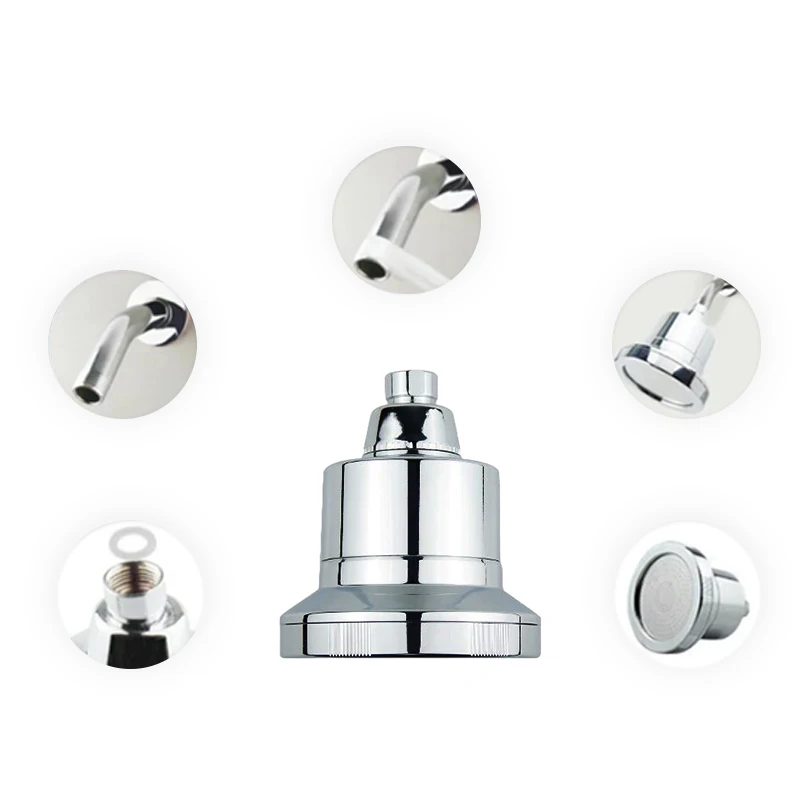 Brand OEM factory shower head custom filter vitamin c,calcium sulfite,KDF for heard water