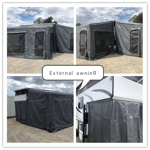 Allroad  Pop Top flat bed camper Pickup Truck Camper with Electric lifting legs