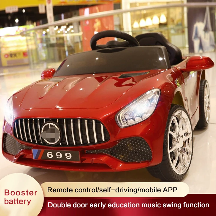 Kids Electric Car Four Wheel Remote Control Car Toys for Men and Women Can Seat People Charge Mercedes Benz Car Kids