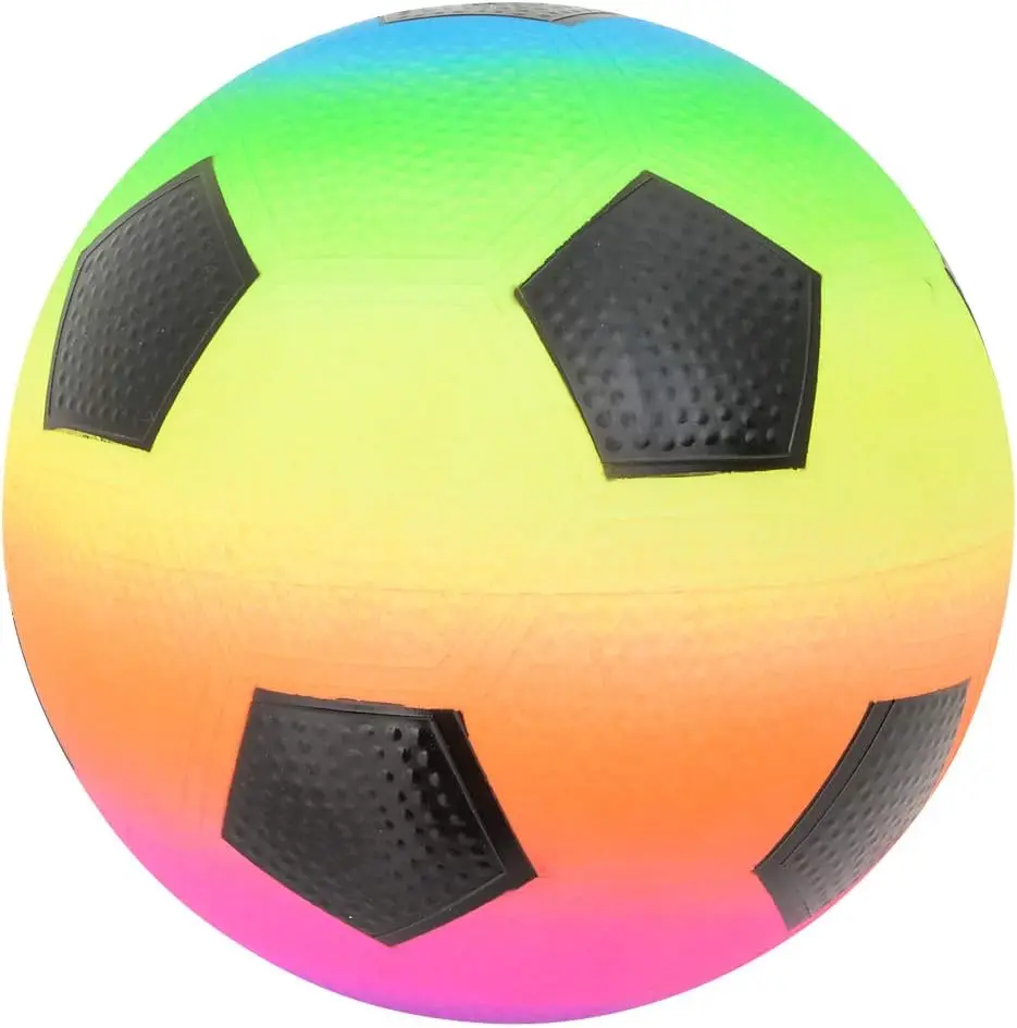 5 Inch (Pack of 3) Inflatable Vinyl Small Balls for Kids and Toddlers with Hand Air Pump for Playground Ball Indoor & Outdoor
