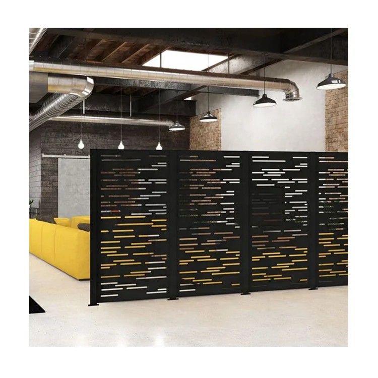 Panel Metal Screen Divider Personalizado Laser Cut Screen Decorative  Garden Fence Stainless Steel Metal Sheet