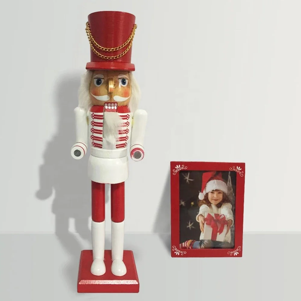 photo picture frame wood nutcracker pattern christmas decoration ornament nutcracker 30 cm 38cm