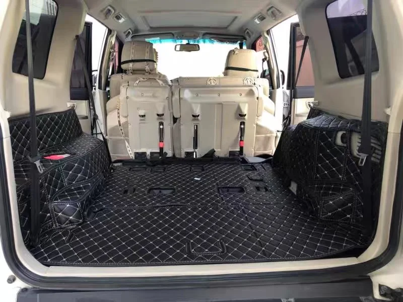 Factory Wholesale Luxury Custom Leather Trunk Mat For Mitsubishi Pajero V73 V93 V97 Car Trunk Floor Carpet