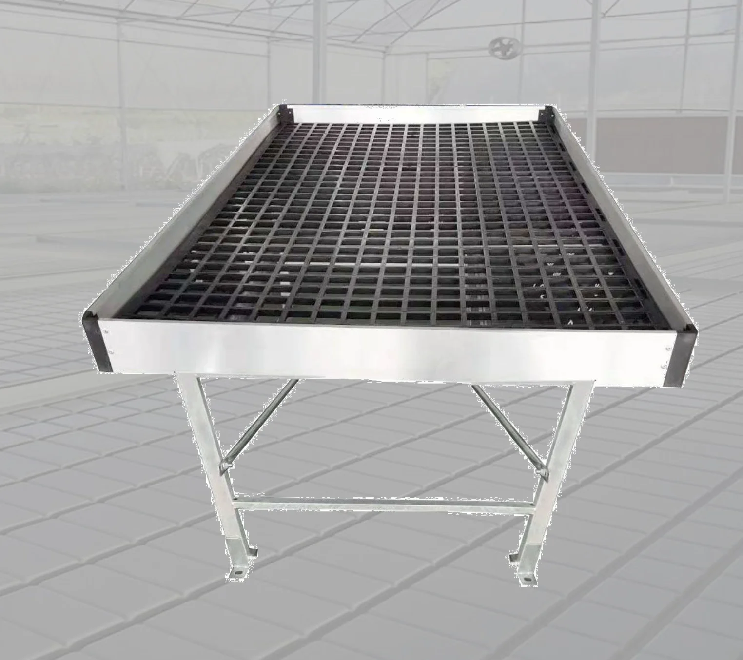 FM Mobile Seedbed Net Hot-dip Galvanized Mesh Greenhouse Seedling Bed Tidal Bed For Seedling Production