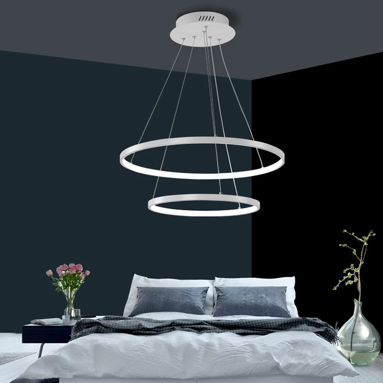 Hot Sale chandeliers &amp pendant lights modern led pendant light gold ring circular circular led lighting 5000