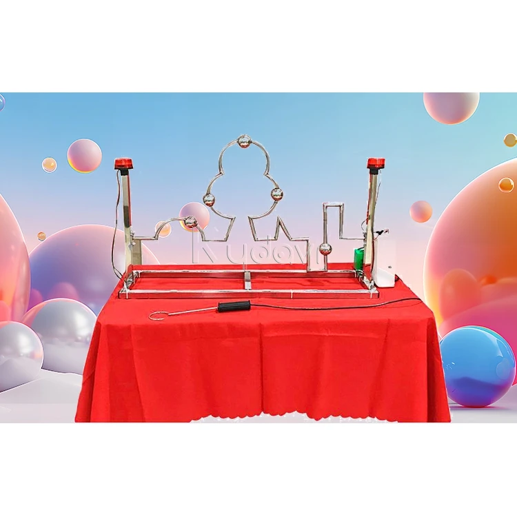 Customized DIY mini carnival street challenge trendy products electric reaction interactive maze buzz wire giant game