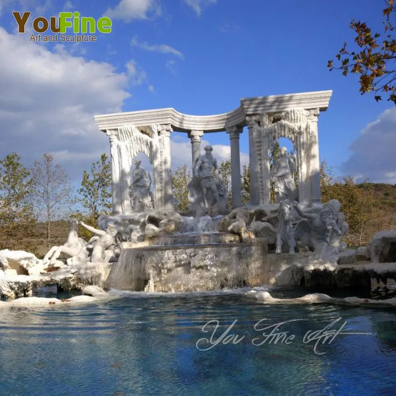 High quality large trevi fountain marble for garden