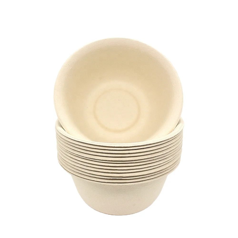 Wholesale paper bowl eco friendly bamboo fiber bowl disposable bowl