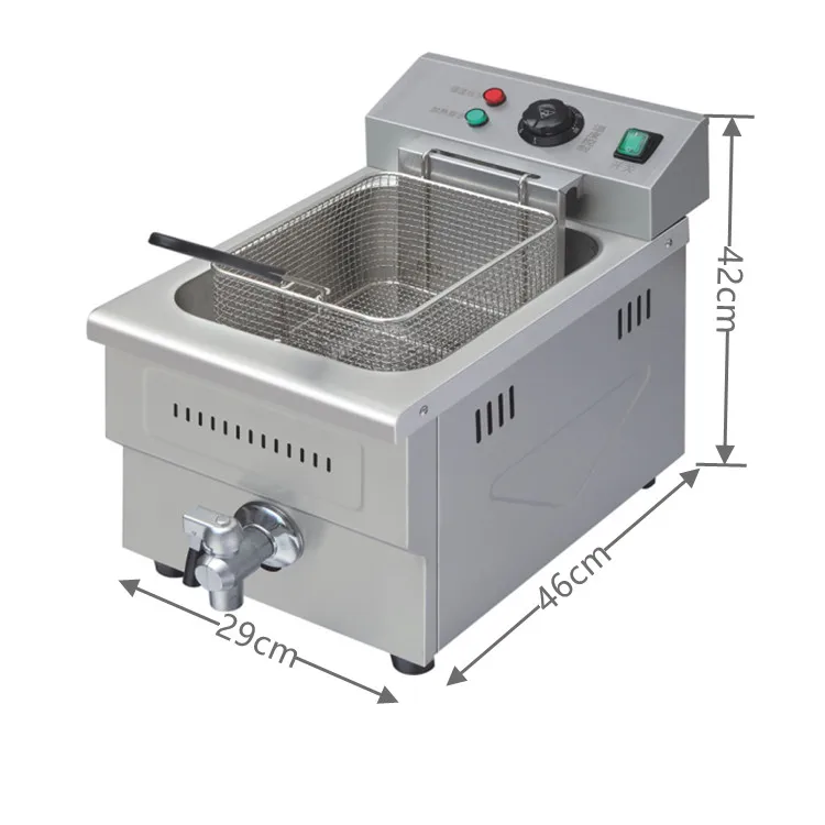 New Arrive Tabletop Fried Chicken Fryer Deep Fryer Commercial Machine New Product 2020 Stainless Steel Provided 220V 6 Months