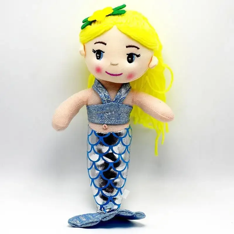 Wholesale 30 cm Cute Mermaid Girl Doll Plush Toys Customize Popular Fish Princess Stuffed Toy