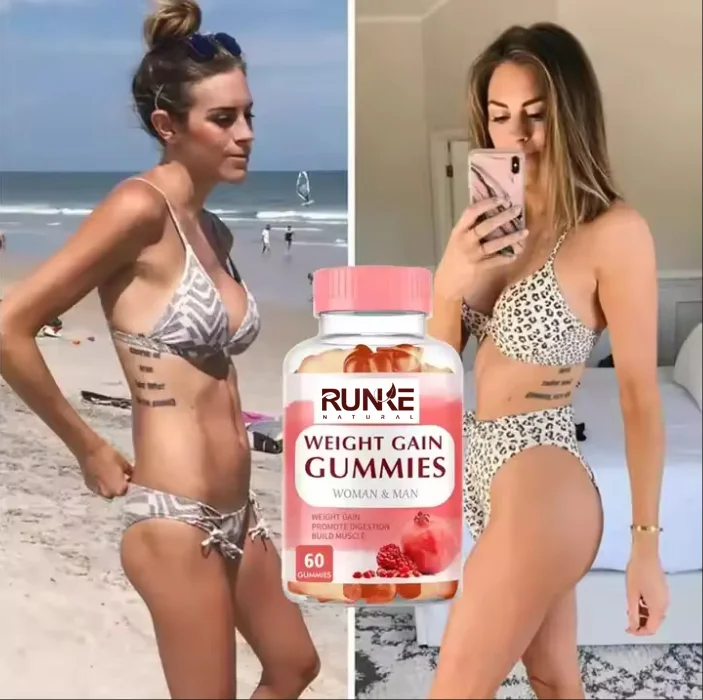 China Manufacture Private Label Fast Weight Gain Supplement Natural Effective Enhance Appetite Health Care Gain Weight gummies