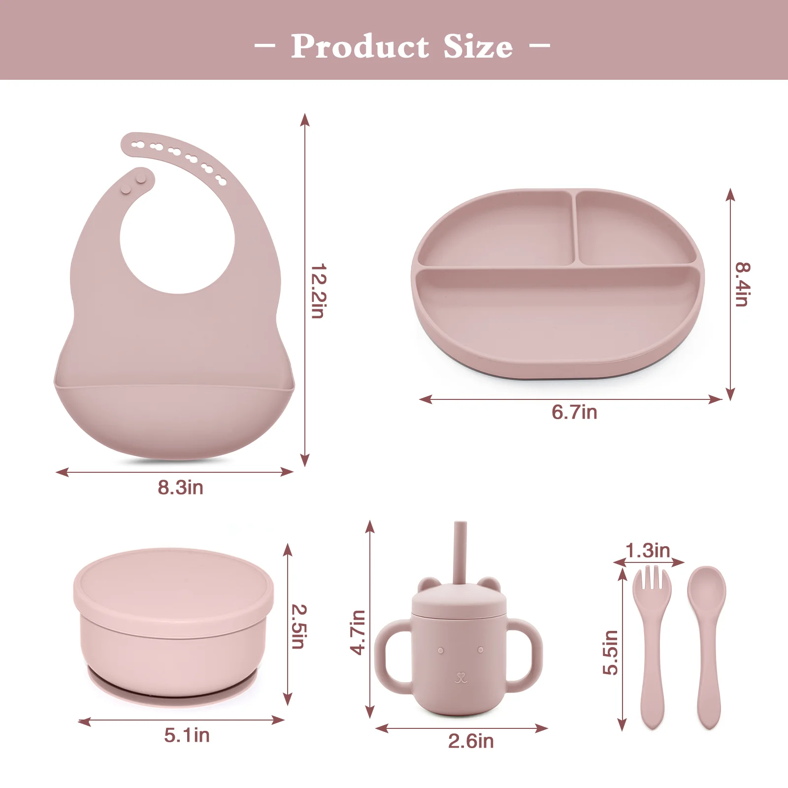 Silicone Baby Dinnerware Set Manufacturer Baby Weaning Set Suction Plate Baby Feeding Bowl And Spoon Set