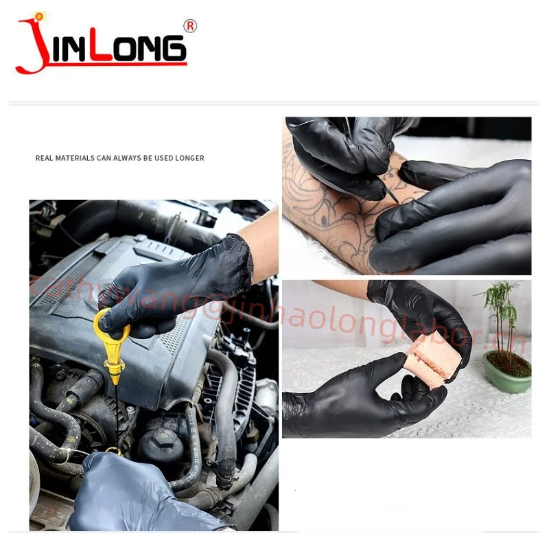 Wholesale Manufacturers Medical Glove Disposable Powder Free Food Grade PVC Vinyl Latex Blue Black  nitrile gloves 100 pcs box