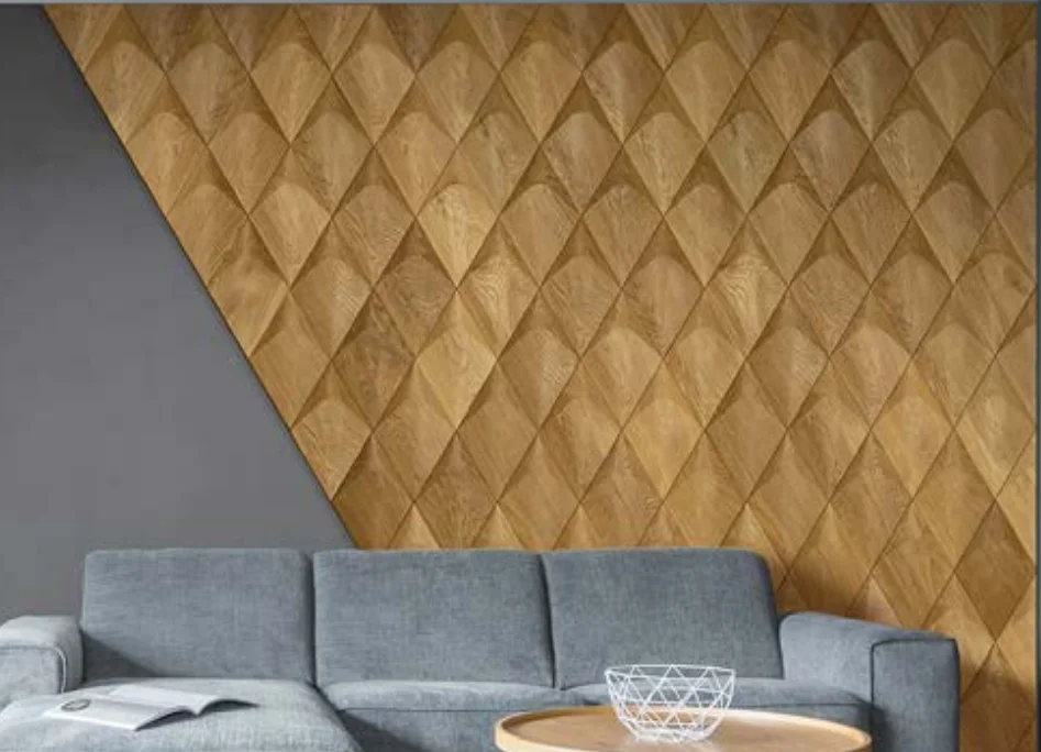 3D  Hardwood Decoration Panel wooden panel Decor Wood Slat Wall  Home  Wall Decor Wall Panel Art