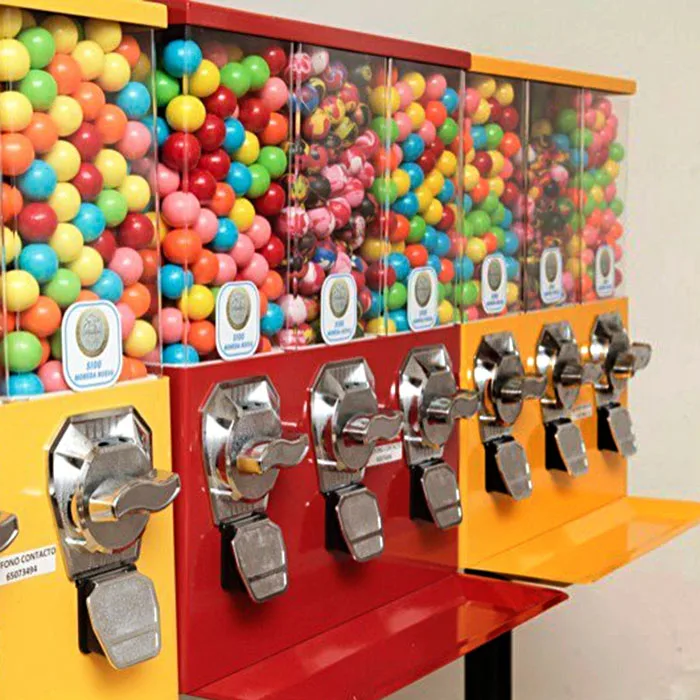 Coin and Token Payment Chewing Gum Vending Machine for Rental Use