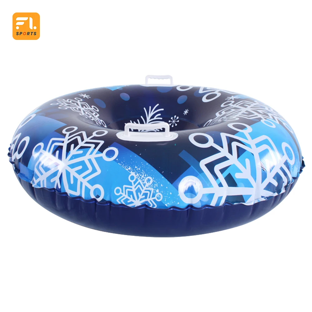 Winter Outdoor Sports Toys Colorful New Design Cold Resistant Material Inflatable Snow Sled Snowflake Winter Outdoor Sports