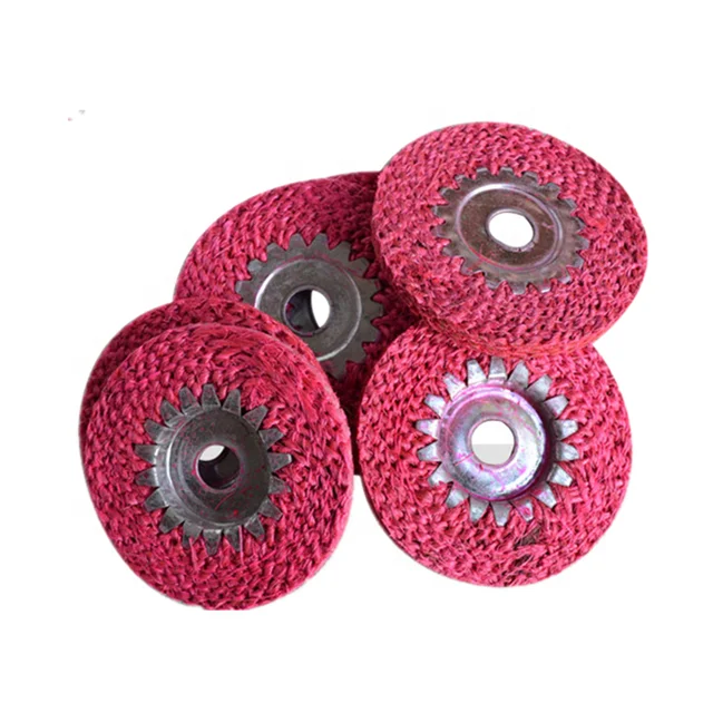 spiral treated wide sisal wheel to aluminium alloy band tape