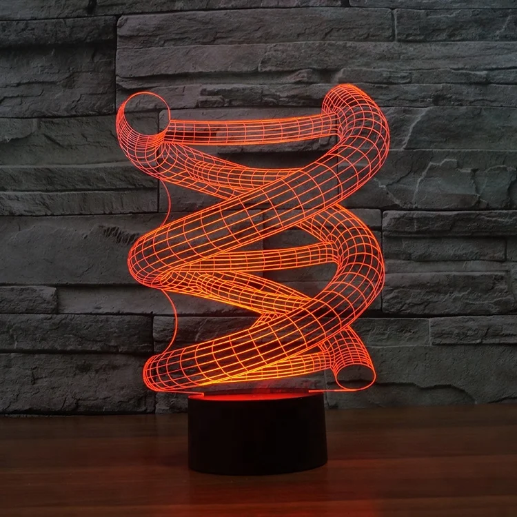 OEM pretty Christmas Tree acrylic 3d lamp with led night light