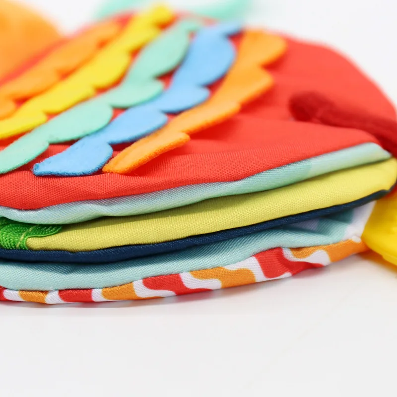 OEM Design  Cloth Book Soft Baby Books(Fishy Tails) Soft Activity Crinkle Book Toys for Early Education for Babies