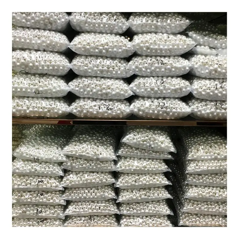 Wholesale Faux Pearls DIY Crafts Pearl Beads with Holes for Garment Jewelry Making Bracelets Necklaces Hairs Decoration