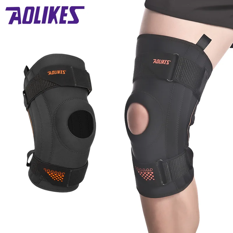 Aolikes Unisex Neoprene Knee Brace Custom Size Support Knee Protective Compression Straps Custom Logo Protection Sports